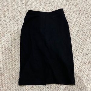 Black midi skirt